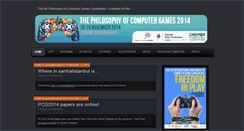 Desktop Screenshot of gamephilosophy2014.org